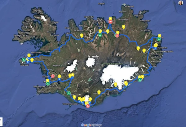 B.Wild - Trip Book - Islande carte