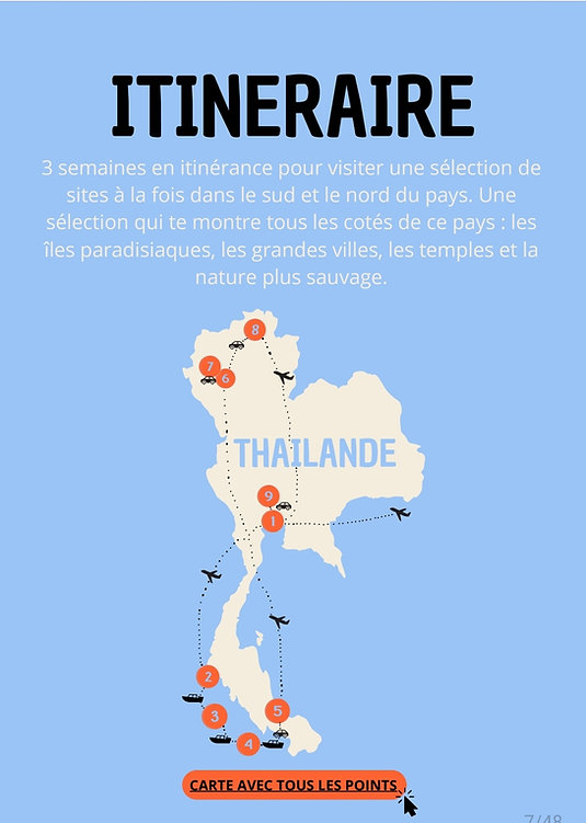 B.Wild - Trip Book - Thailande carte