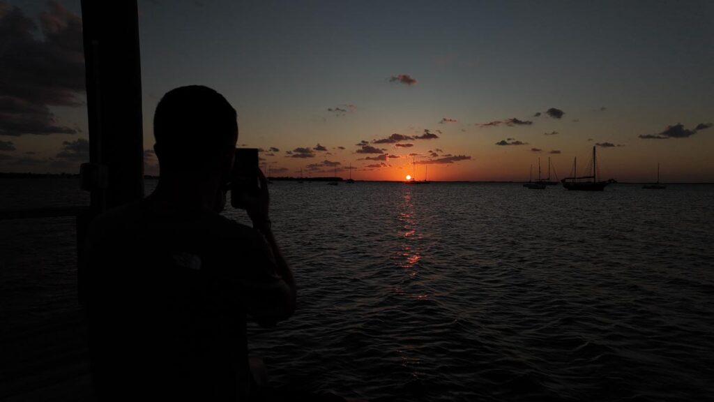 coucher de soleil dans les Keyx