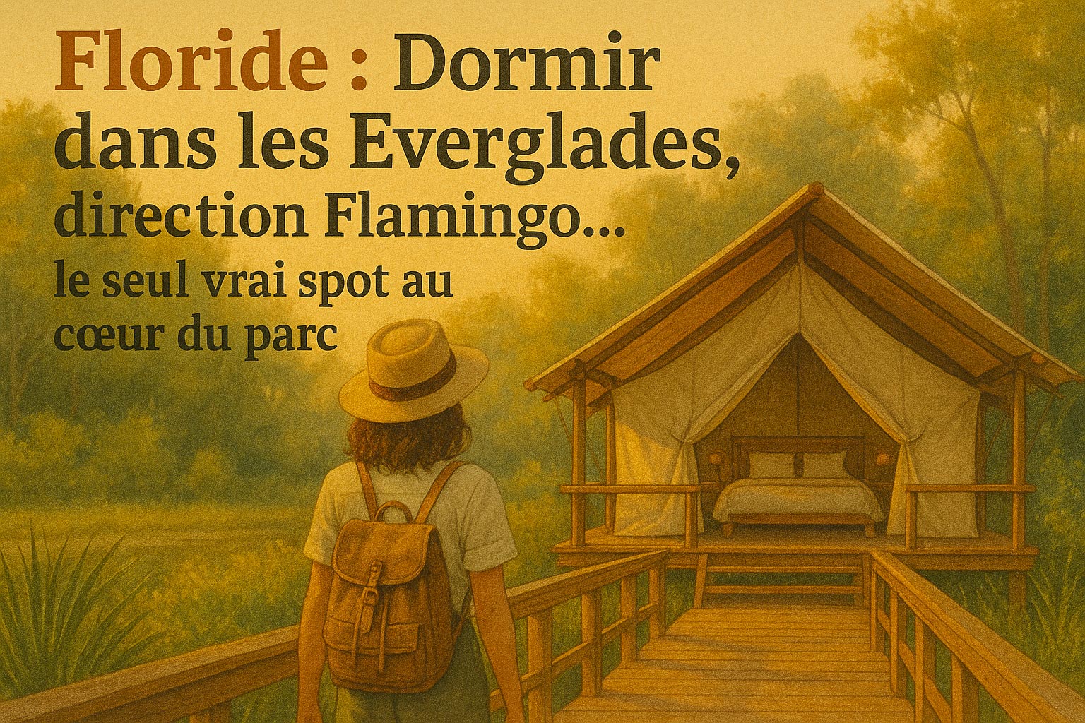 Floride: Dormir dans les Everglades, direction Flamingo... le seul vrai spot au cœur du parc