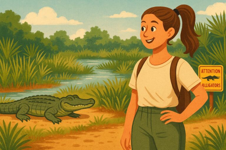 Floride : Pas besoin de payer une excursion pour voir des crocodiles... ils sont PARTOUT !
